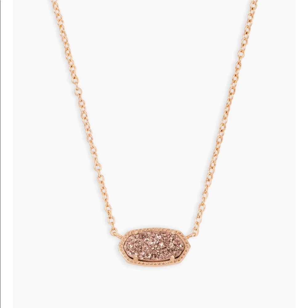 Kendra Scott Elisa Rose Gold Pendant Necklace